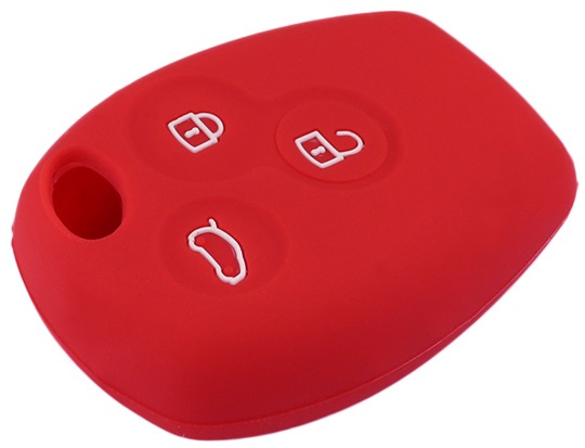 Husa Silicon Cheie Dacia KE 022 Rosu