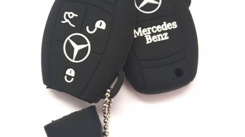 Husa Silicon Cheie Mercedes-Benz Negru SIL 099