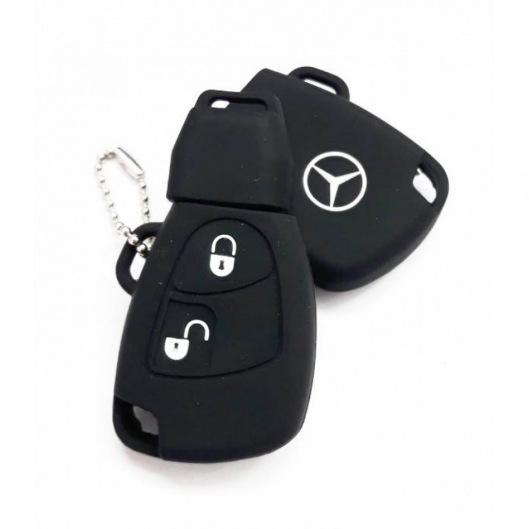Husa Silicon Cheie Mercedes-Benz Negru SIL 260