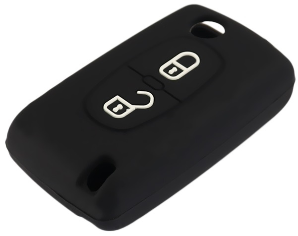 Husa Silicon Cheie Peugeot KE 038 Negru