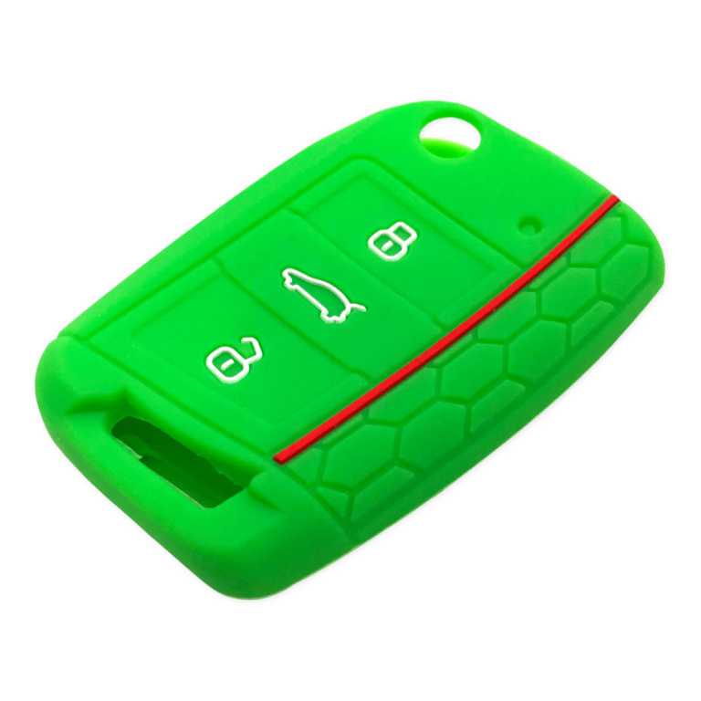 Husa Silicon Cheie Volkswagen KE 020 Verde