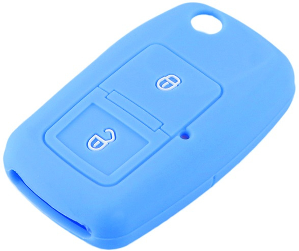 Husa Silicon Cheie Volkswagen KE 052 Albastru Deschis