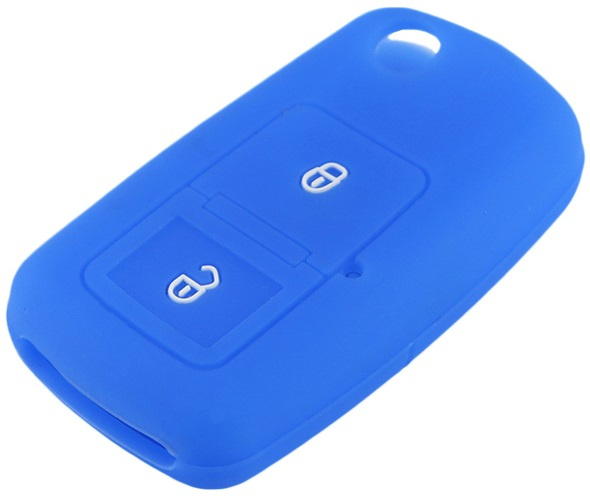 Husa Silicon Cheie Volkswagen KE 052 Albastru