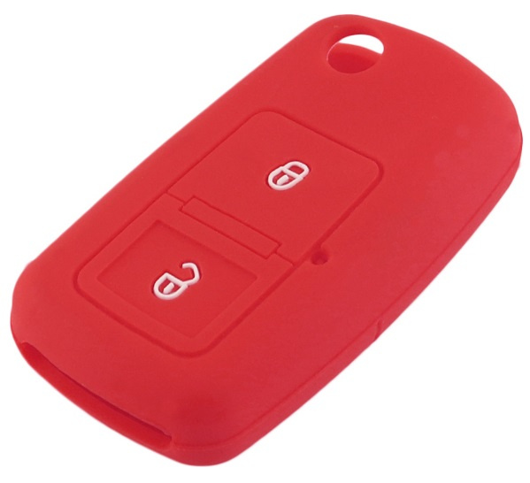Husa Silicon Cheie Volkswagen KE 052 Rosu