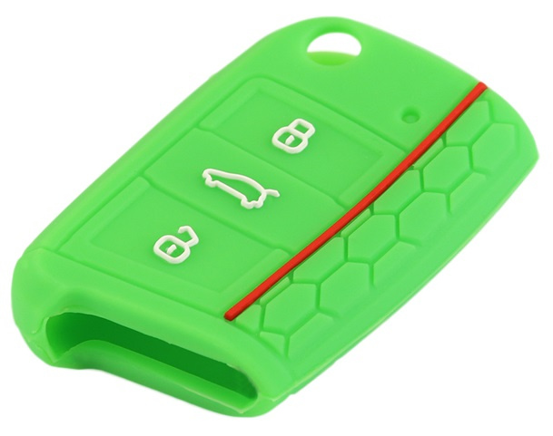 Husa Silicon Cheie Volkswagen KE 077 Verde