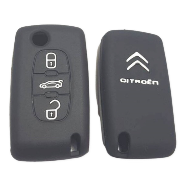 Husa Silicon Citroen 3 Butoane Cu Emblema SIL 080