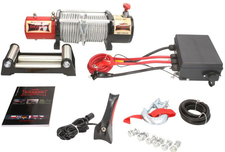 Husa Troliu Atv Dragon Winch 6.8CP, 12V, 5443Kg, 30M DWM12000HD 24V