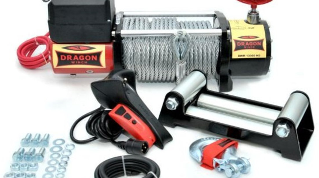 Husa Troliu Atv Dragon Winch 6.8CP, 12V, 5897Kg, 30M DWM13000