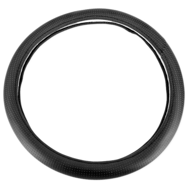 Husa Volan A122 Imitatie Piele Cu Gaurele Marime M Culoare Negru 160721-1