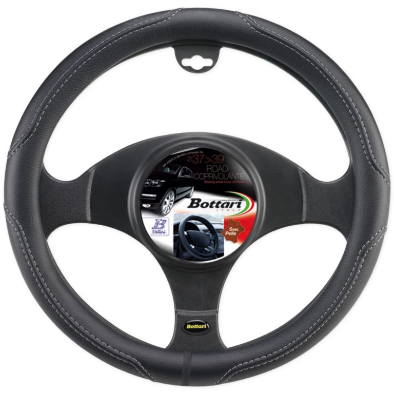 Husa Volan Bottari Road Piele Negru / Gri 38cm 16284