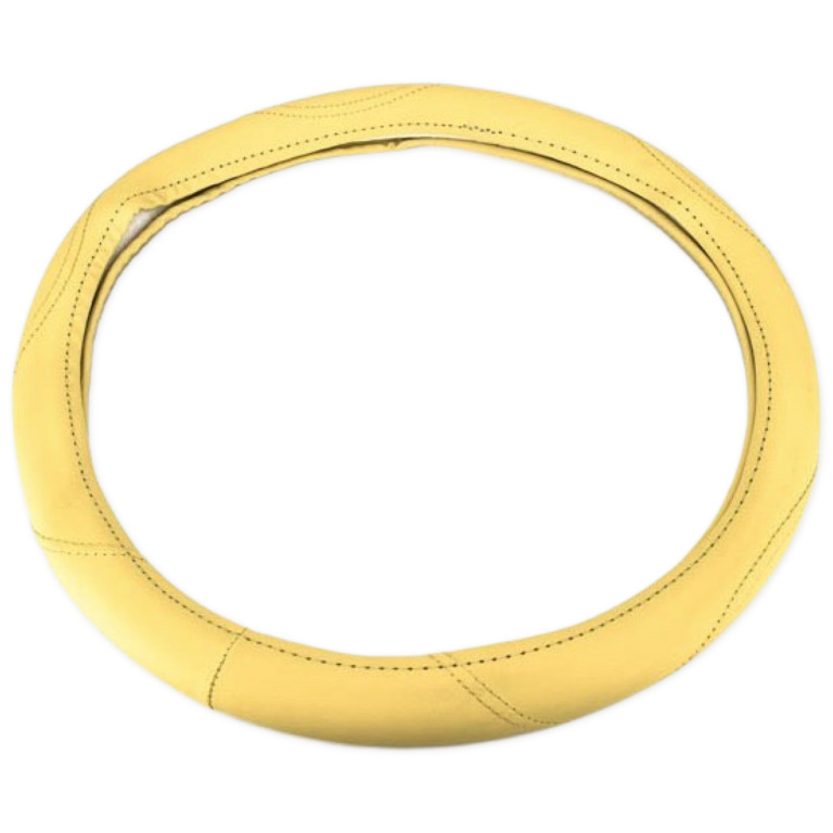 Husa Volan FX62 Din Imitatie De Piele Marime M Culoare Bej 140921-3