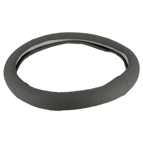 Husa Volan Piele 5027 Marime M Gri Cu Gaurele La Punga 040718-29