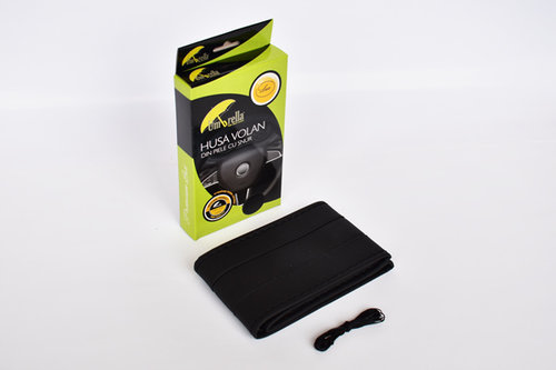 HUSA VOLAN PIELE ECOLOGICA CU SNUR - NEGRU 36-39 CM 10202 UMBRELLA