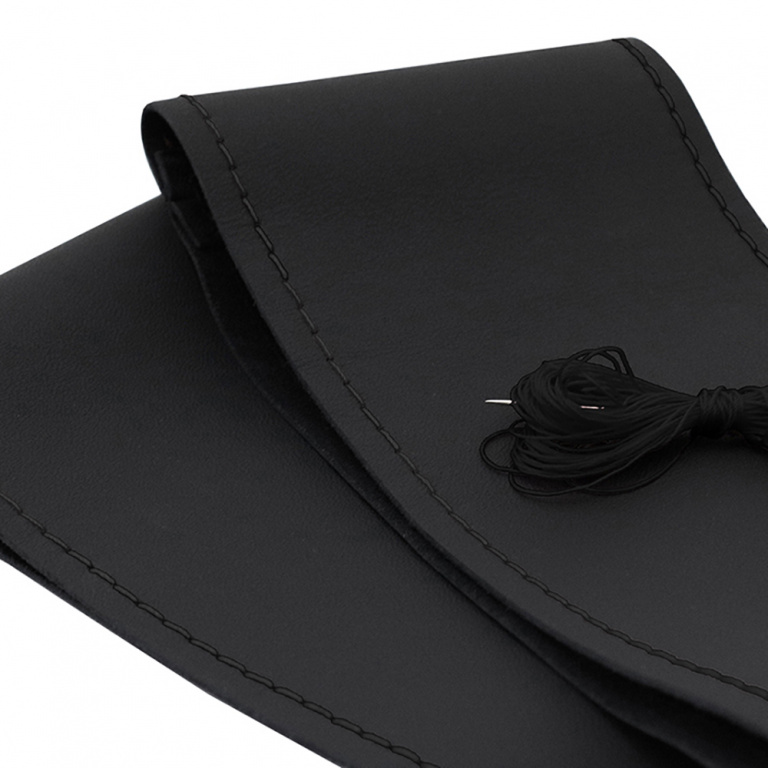 Husa Volan Piele Naturala Negru 40-41 Cm Umbrella 10062
