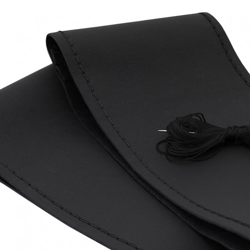 Husa Volan Piele Naturala Negru 40-41 Cm Umbrella 10062