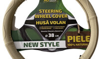 Husa Volan Ro Group New Style Piele Naturala Bej I...