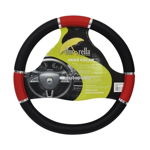 Husa volan universala model LUX gri / albastru / negru / rosu UMBRELLA 07833 piesa NOUA