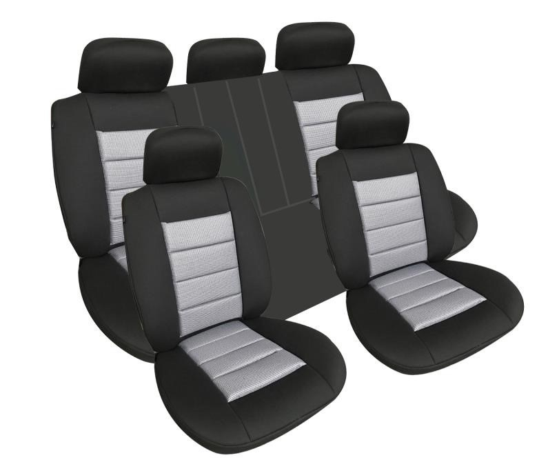 Huse Auto Fractionate Luxury ART236 Negru + Bej 100820-9