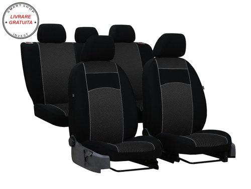 Huse auto VIP (negru) VW Passat B5, caroserie sedan, fabricatie 1997-2005 (sezut bancheta divizat) #...
