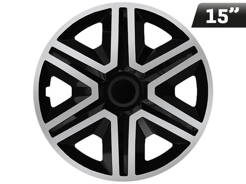 Huse Roți Action Doublecolor Argintiu - Negru 15&quot;, 4 Buc Carmotion KC63132