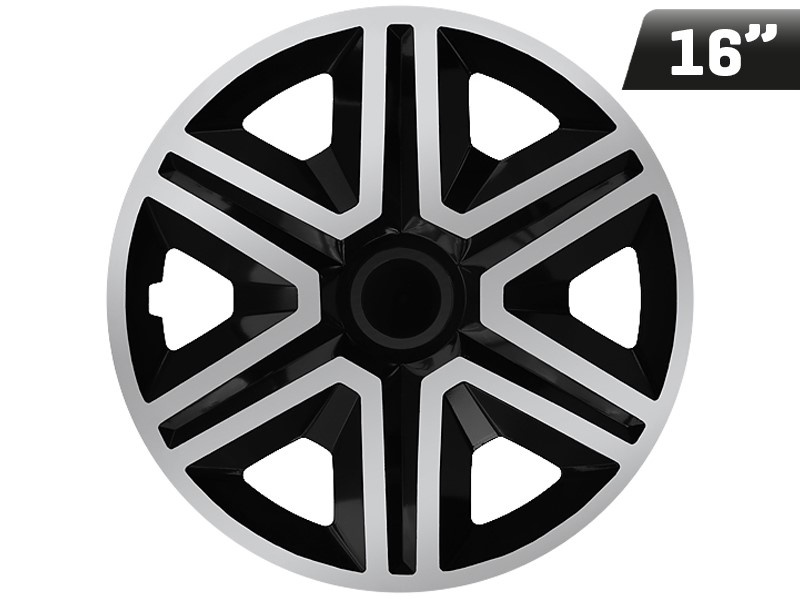 Huse Roți Action Doublecolor Argintiu - Negru 16&quot;, 4 Buc Carmotion KC63133