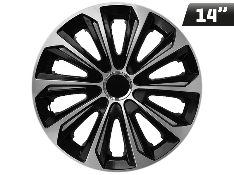 Huse Roți Extra Strong Argintiu - Negru 14&quot;, 4 Buc Carmotion KC63170