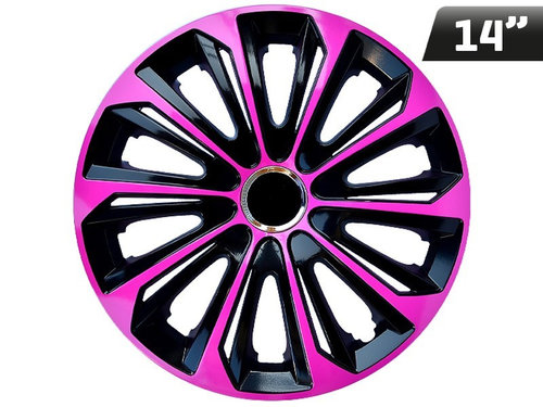 Huse Roți Extra Strong Roz - Negru 14&quot;, 4 Buc Carmotion KC63173
