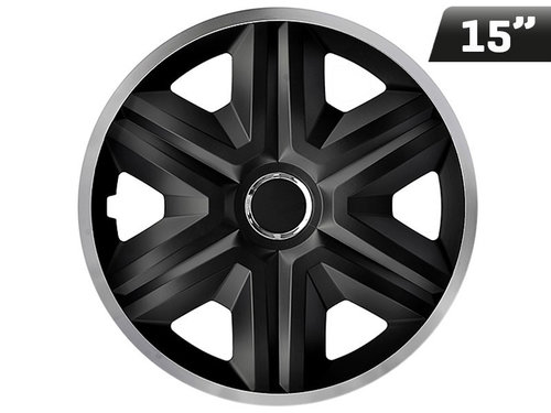 Huse Roți Fast Lux Argintiu 15&quot;, 4 Buc Carmotion KC63138