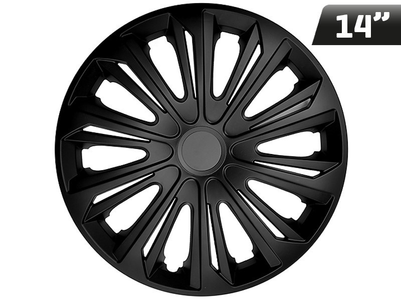 Huse Roți Strong Negru Mat 14&quot;, 4 Buc Carmotion KC63128