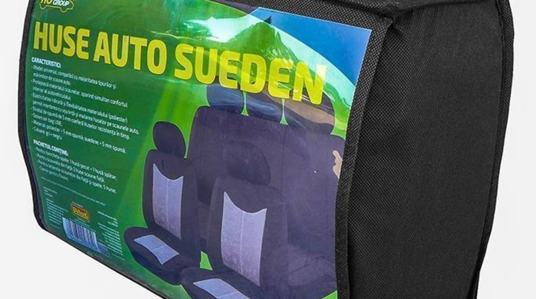 Huse Scaune Auto Ro Group Sueden-Polyester, Pentru Bancheta Rabatabila, 9 Buc IN3025