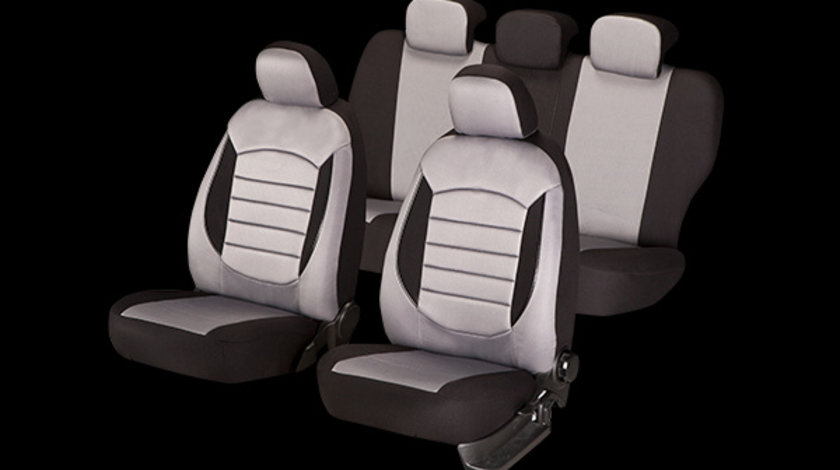 Huse Scaune Auto RoGroup Sport Line Rosu, pentru bancheta rabatabila, 9 bucati URBAN GRI bancheta spate fractionata dal390784