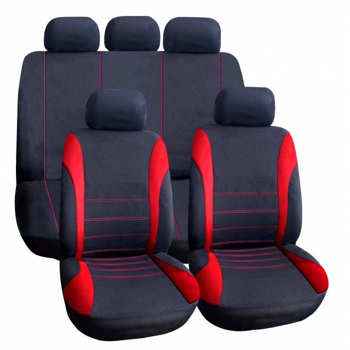 Huse Universale Pentru Scaune Auto Roșii Carguard HSA007