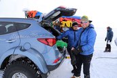 Hyundai Santa Fe in expeditia din Antarctica