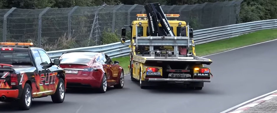 I-a lasat in drum. Model S-ul care a stabilit recordul pe Nurburgring s-a defectat tocmai pe circuit I-a lasat in drum. Model S-ul care a stabilit recordul pe Nurburgring s-a defectat tocmai pe circuit
