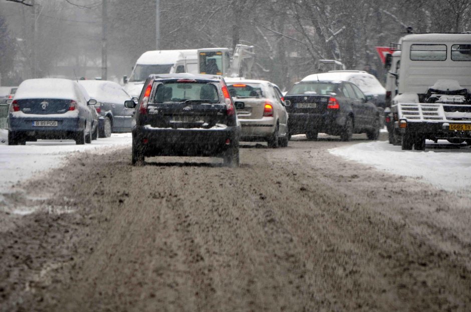 Iarna trafic bucuresti