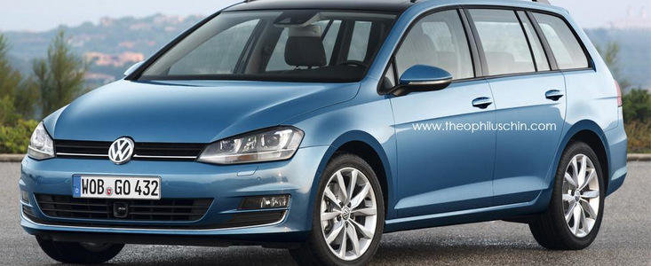 Iata cum ar putea arata noul Volkswagen Golf VII Estate