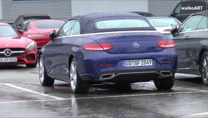 IATA noul Mercedes C-Class Cabriolet! Decapotabila germana a fost surprinsa complet necamuflata