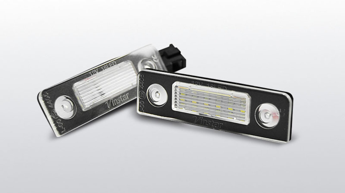 Iluminare numar Skoda Octavia 2009- / Roomster 2006-2010 CANBUS pe LED