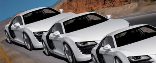 Iluzie Optica cu trei Audi R8