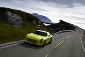 Imagini de vis: Mercedes SLS AMG  E-Cell pozeaza in Norvegia