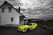 Imagini de vis: Mercedes SLS AMG  E-Cell pozeaza in Norvegia