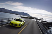 Imagini de vis: Mercedes SLS AMG  E-Cell pozeaza in Norvegia