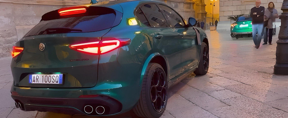 Imaginile care au bagat frica in sefii de la Mercedes si BMW. Noul super SUV cu motor de 510 CP de la Alfa, surprins complet necamuflat pe strazile Europei