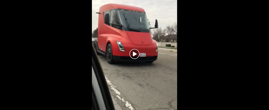 Imaginile care confirma ca primul cap tractor de la Tesla e de pe alta planeta. VIDEO