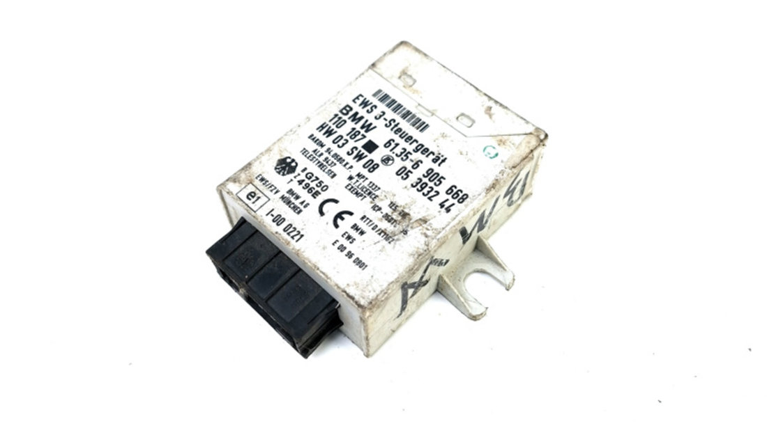 Imobilizator BMW 3 (E46) 1998 - 2007 Motorina 61356905668, 61.35-6 905 668, 05393244, 05 3932 44, 110187, 110 187, E00960801, E 00 96 0801, HW03SW08, HW 03 SW 08, 940580KP, 94.0580.K.P.