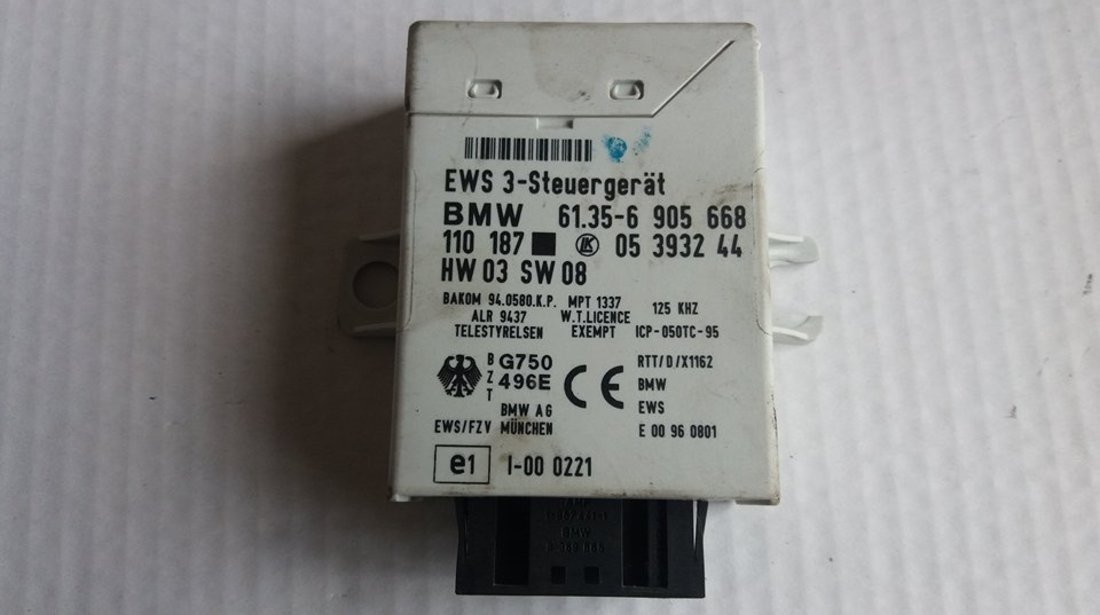 Imobilizator bmw 5 e39 1995-2004 61356905668