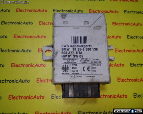 Imobilizator BMW E39 SERIE 5 61358380138 / 608 377 / 60837761358380138 / 608 377 / 608377