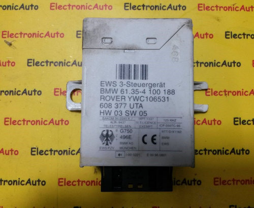 Imobilizator BMW E46 61 35 4 100 188 / 61354100188 / 608 377 / 60837761 35 4 100 188 / 61354100188 /...