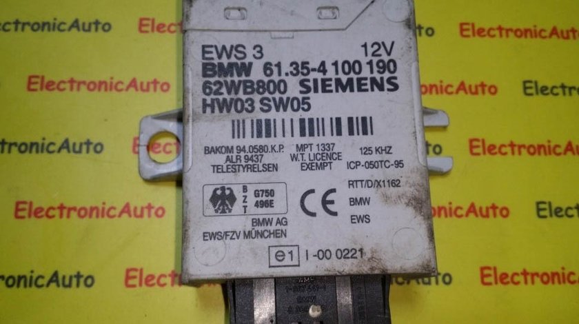 Imobilizator BMW E46 61.35-4 100 190