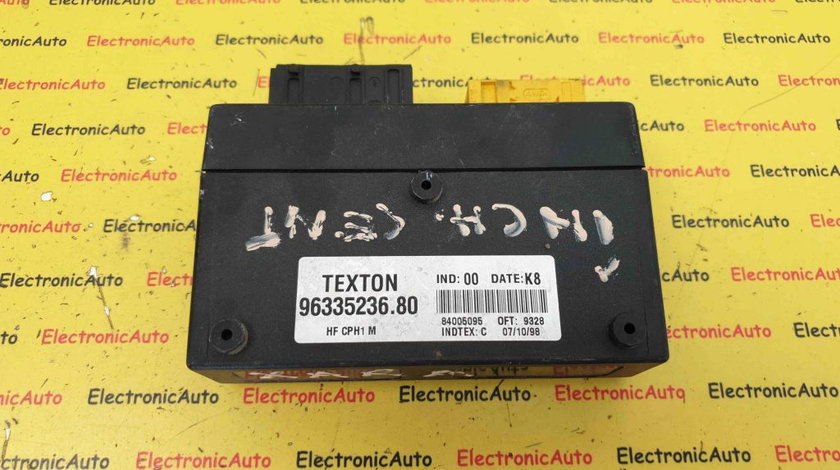 Imobilizator Citroen Xsara, Xantia [X2], 96335236.80, HFCPH1M, TEXTON